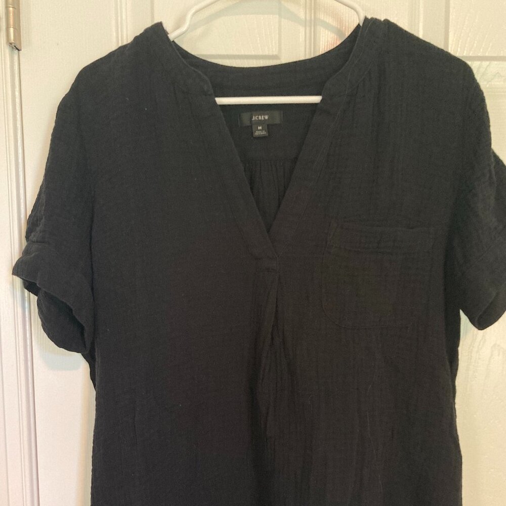 Black J Crew Gauze pop over (M)